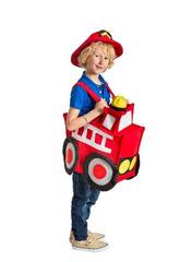 Disfarce Crian�a Cami�o Bombeiros Tamanho �nico. Nines D'Onil S5689
