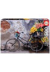 Puzzle 500 Bicicleta Com Flores Educa 17988