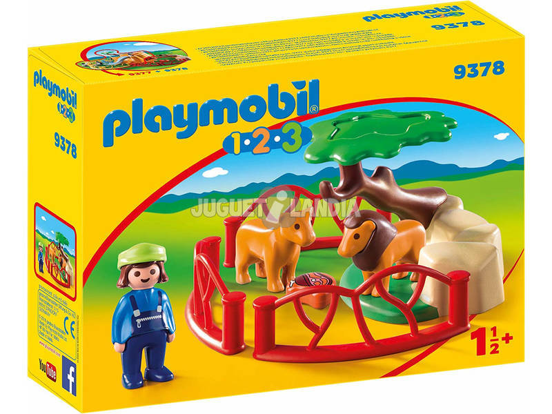 Playmobil 1,2,3 Enclos Lions 9378 