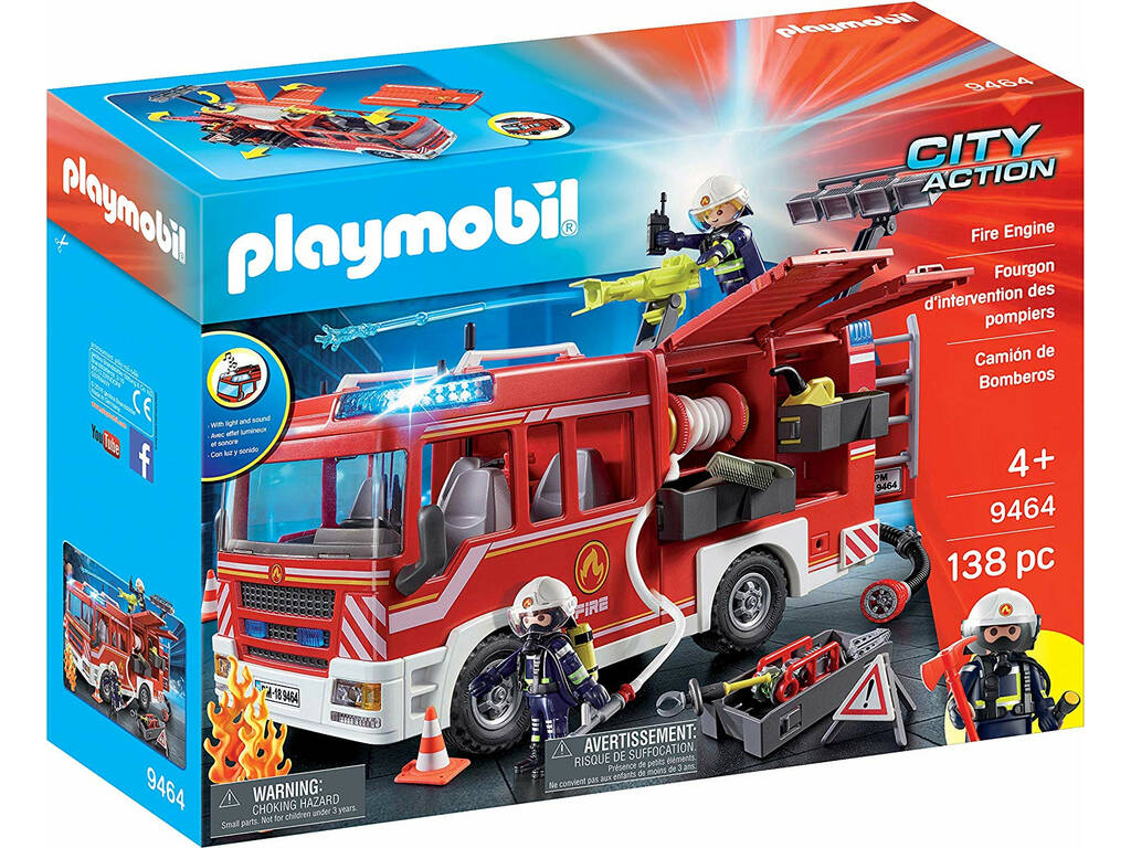 Acheter Playmobil Camion de Pompiers avec Lumière et Son 9464 -  Juguetilandia