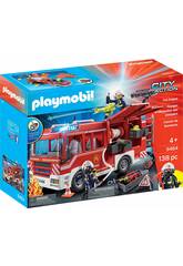 Playmobil Camion de Pompiers avec Lumière et Son 9464