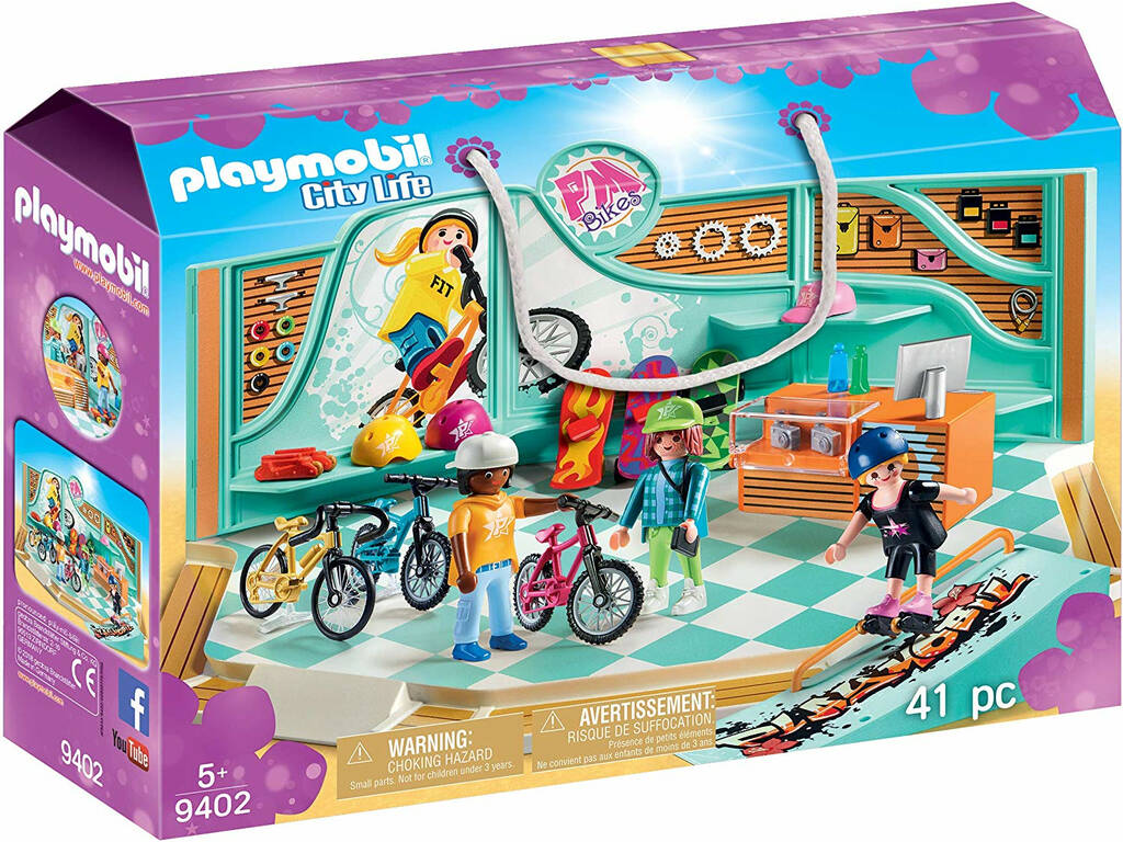 Playmobil Tienda de Bicicletas y Skate 9402