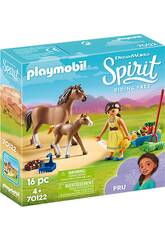Playmobil Pru con Caballo y Potro 70122