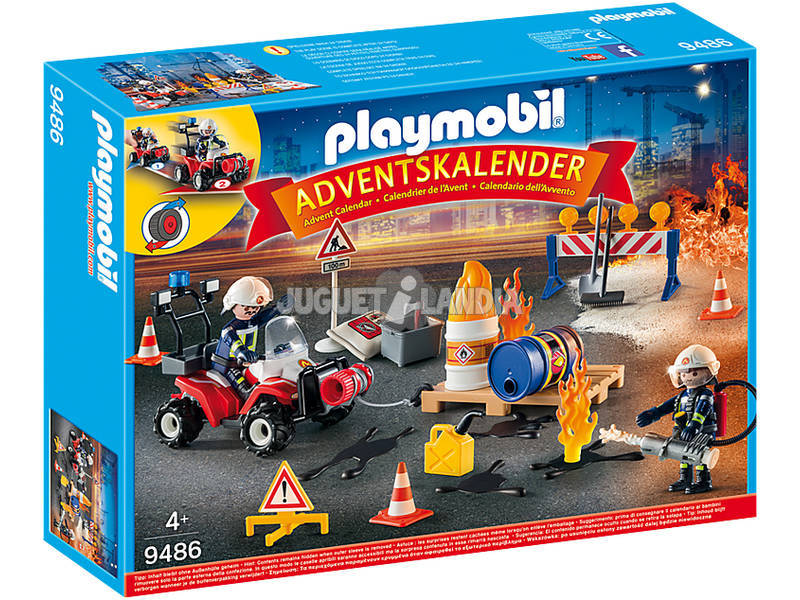 Playmobil Calendario dell'Avvento 'Vigili del Fuoco in azione' 9486