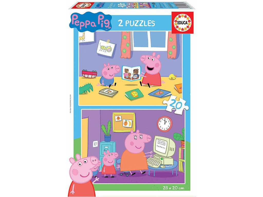 Puzzle 2X20 Peppa Pig Educa 18087