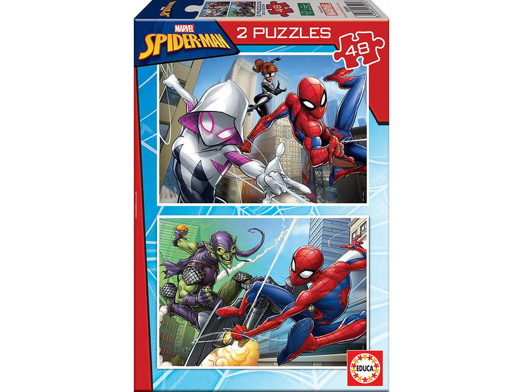 Puzzle 2X48 Spiderman Educa 18099