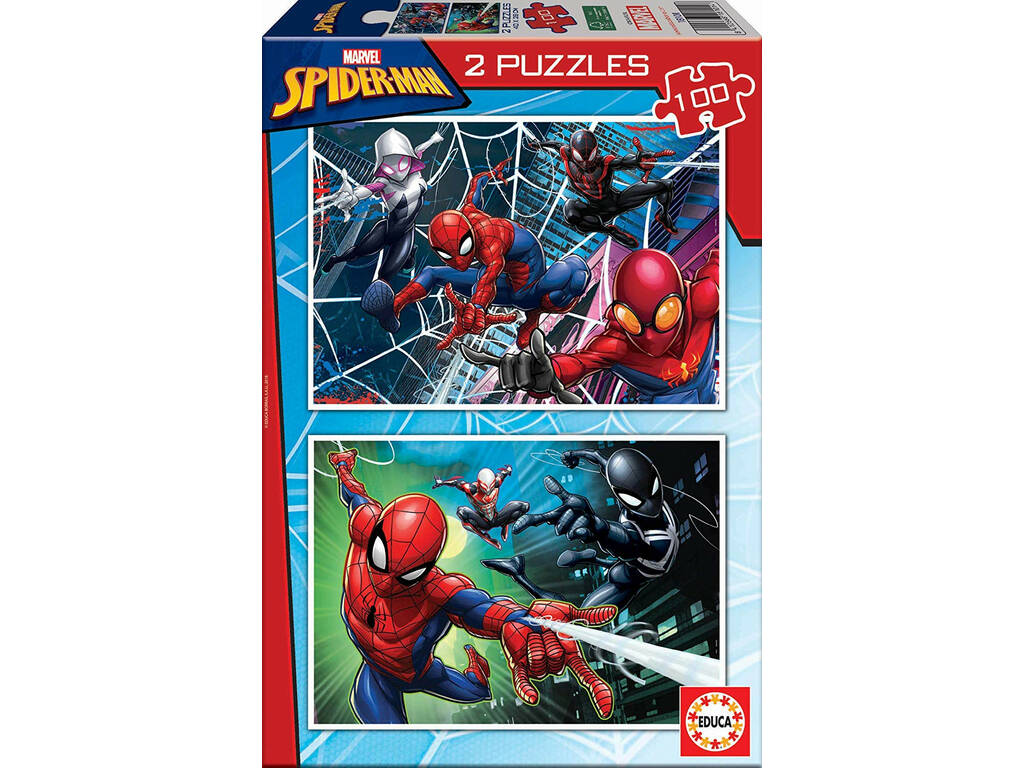 Puzzle 2x100 Spiderman Educa 18101