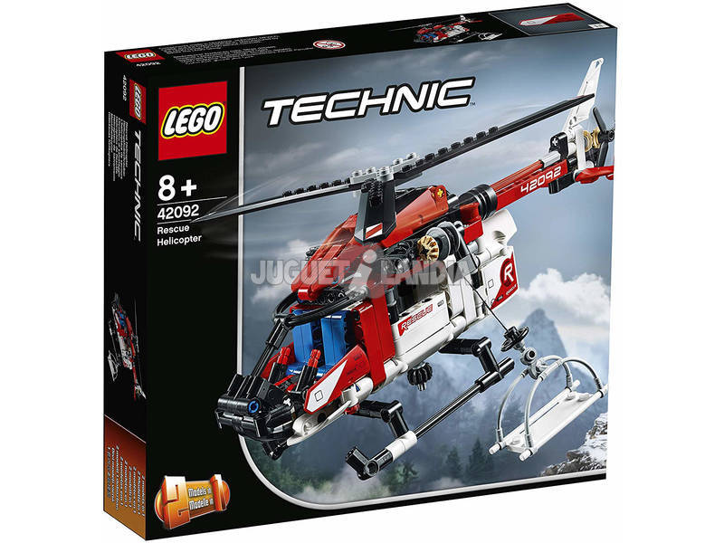 Lego Technic 2 en 1 Hélicoptère de Sauvetage 42092