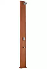 Douche Solaire Carrée Aspect Bois avec Lave-pieds 32 L Gre DSALC32W