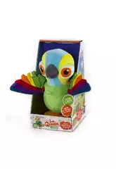 Le Ferme de Zenón Peluche Interactive Perroquet Pepe Bandai 80020