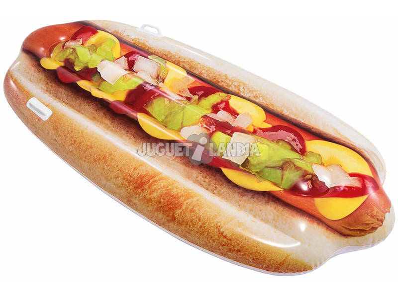Materassino Hotdog grafica realistica 180x89 cm. Intex 58771
