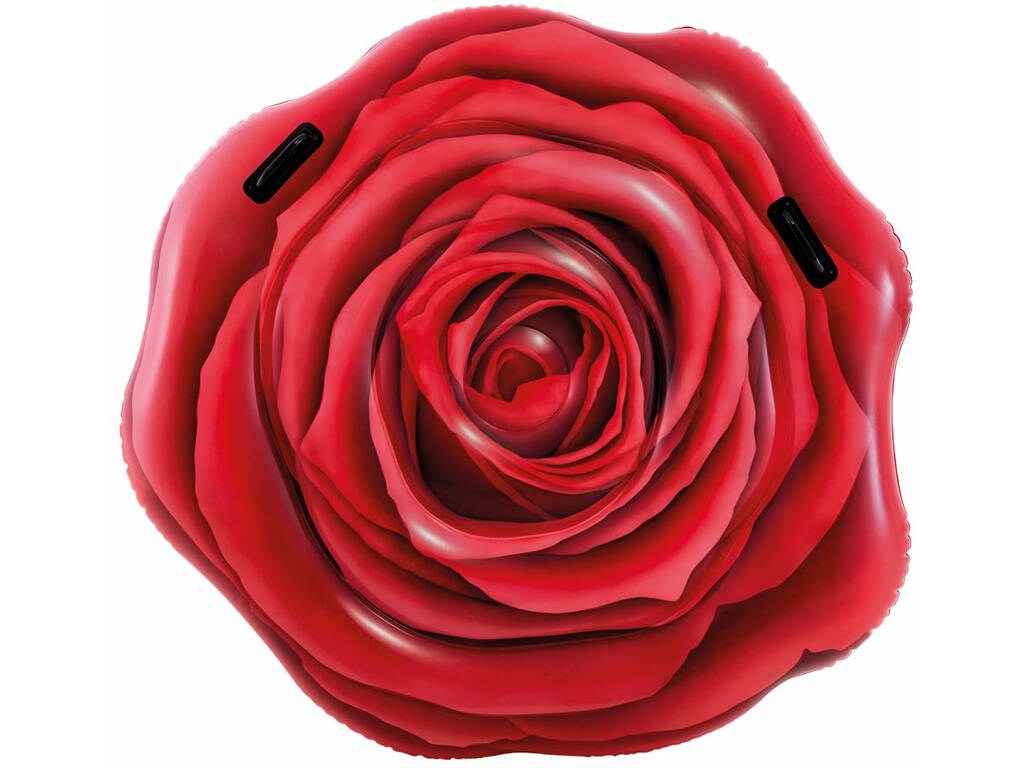 Colchonete Desenho Rosa Vermelha Realista 137x132 cm. Intex 58783