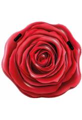 Matelas Gonflable Rose Rouge Raliste 137 x 132 cm. Intex 58783