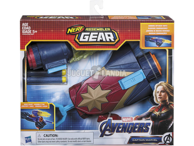 desvanecerse salvar sentido Avengers Nerf Assembler Gear Monta y Lanza Hasbro E3355 - Juguetilandia