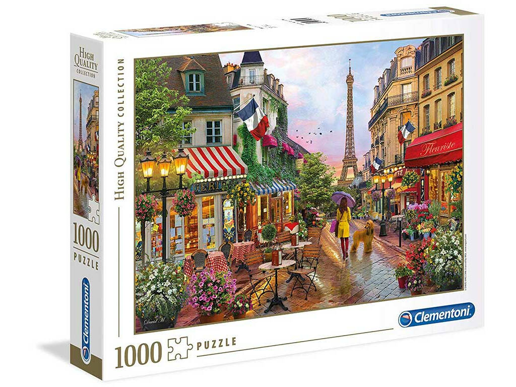Puzzle 1000 Fleurs à Paris Clementoni 39482