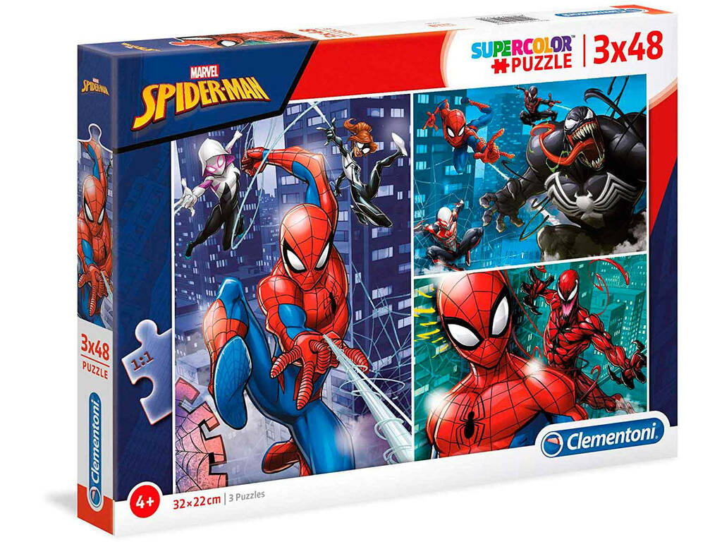 Puzzle 3x48 Spiderman Clementoni 25238