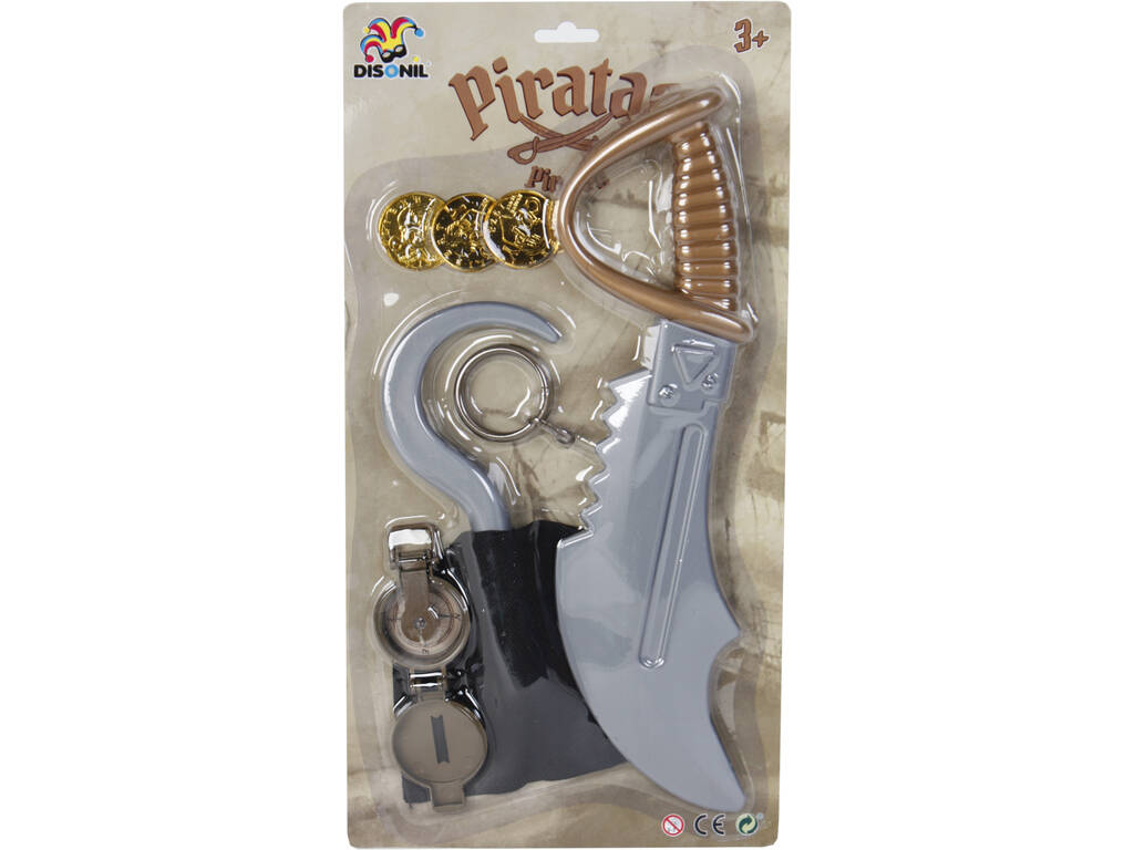 Espada Pirata con Accesorios 6 piezas