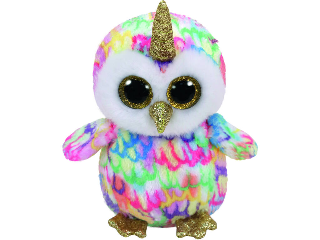 Peluche Owl with horn 15 cm. Enchanted TY 36253TY