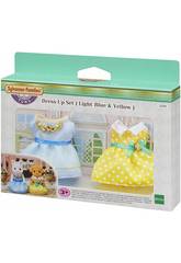 Sylvanian Families Town Set Vestiti Blu e Gialli Epoch Per Immaginare 5370