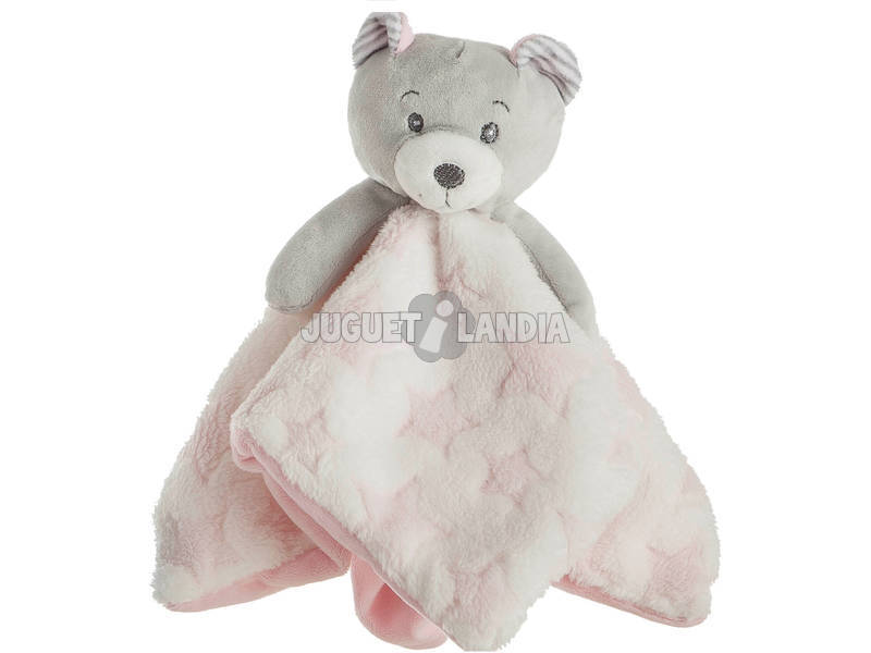 Set Cobertor Cor- de- rosa Com Dou Dou Ursinho Llopis 25484