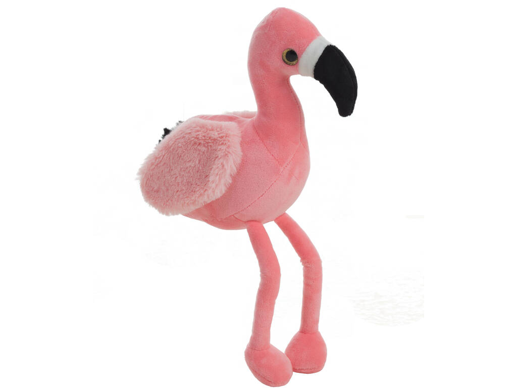 Teddy Hermann Peluche Flamingo Miss Pinky 35 Cm - Morbido E Lavabile In Lavatrice