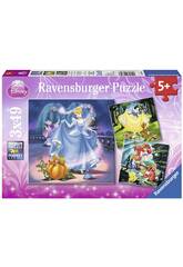 Puzzle Princesses Disney 3x49 Pices Ravensburger 9339