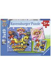 Puzzle Paw Patrol 3x49 Peas Ravensburger 8036