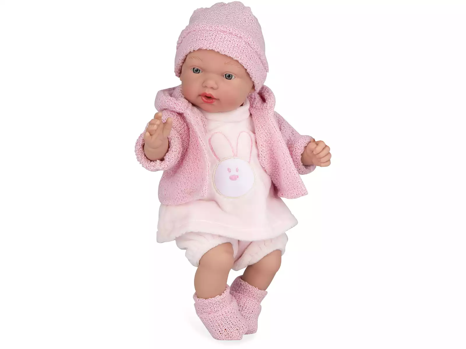 Bebé Reborn 40 cm Abril rosa con manta - Arias 98144