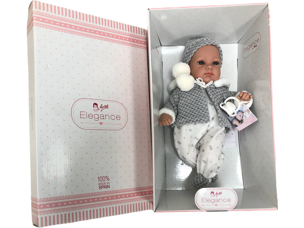 Elegance Puppe Erea Grau 33 cm. Heulsuse Arias 60255