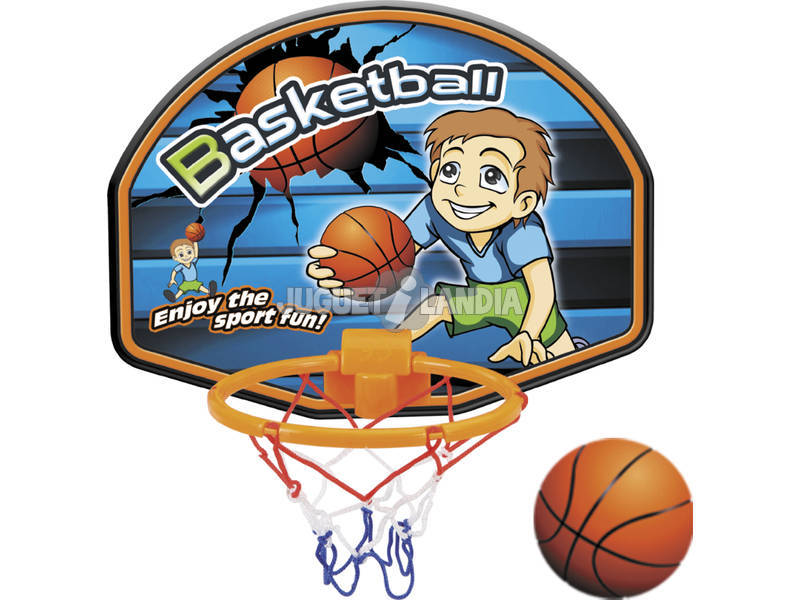Panier de Basket 28 x 21,5 cm avec Ballon 7 cm.