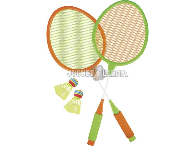 Set da Badminton 2 racchette 60x22.5 cm con 2 palle badminton