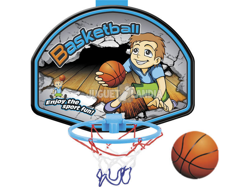 Panier de Basket 36 x 27 cm avec Ballon 10 cm.