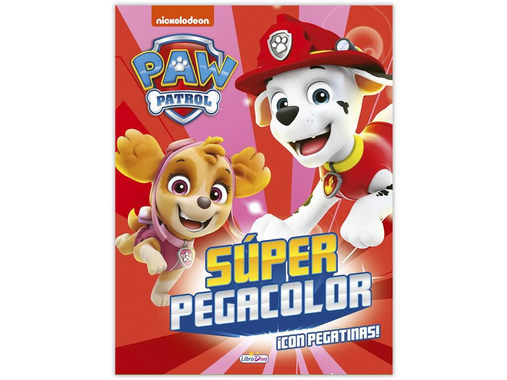 Paw Patrol Libro Superpegacolor Edizioni Saldaña LD0688