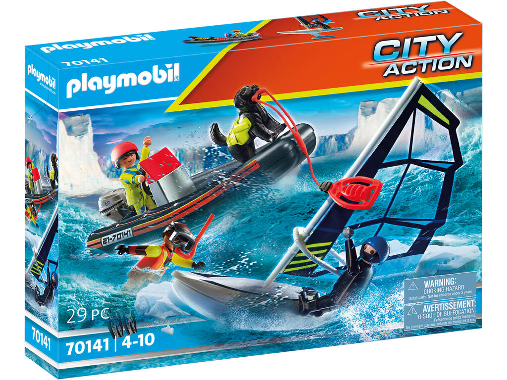 Playmobil Salvataggio Marino Soccorso Polare con Barca 70141