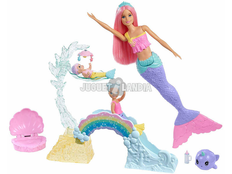 Barbie Sirena Con Muneca Mattel Fxt25 Juguetilandia - imagenes de muñecas de roblox bonitas