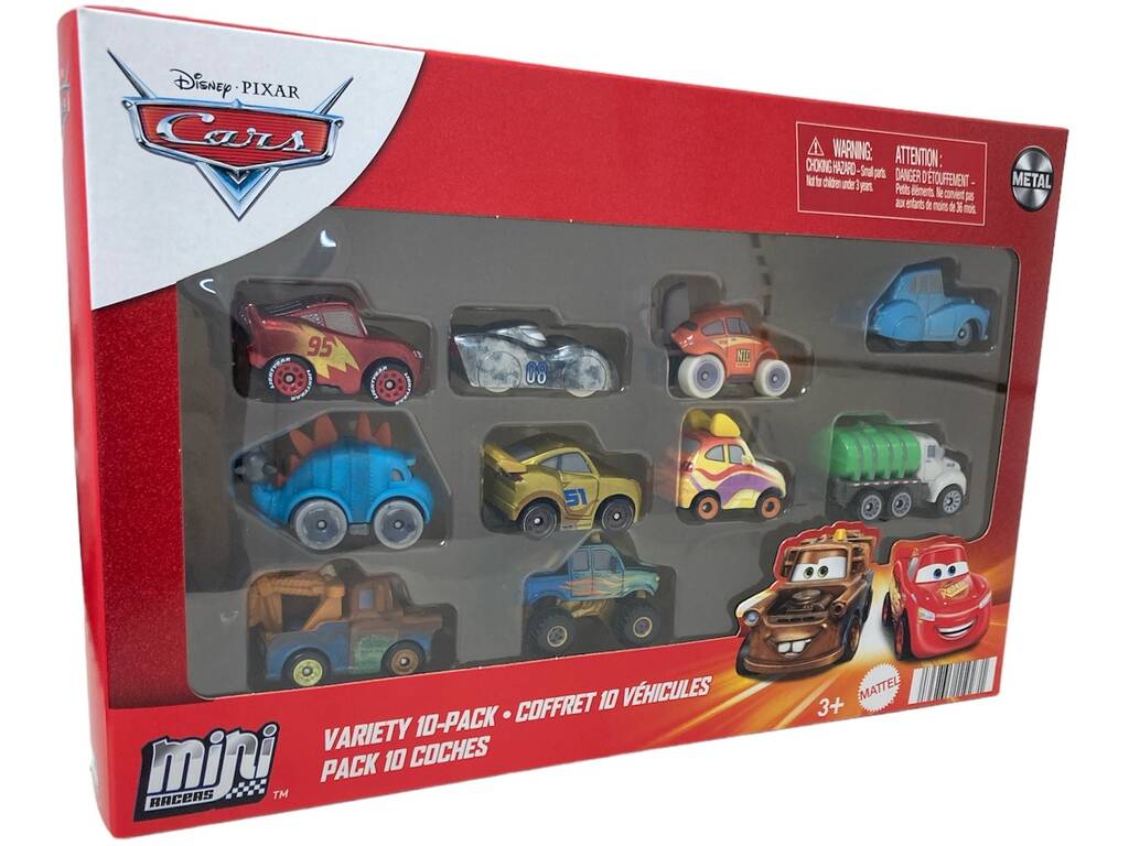 Pack 10 Cars Micro Racers Mattel GKG08