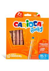 Crayons de Couleur 3 en 1 10 Couleurs Carioca 42818