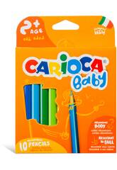 Babyfarbstift mit 10 verschiedenen Farben von Carioca 42819