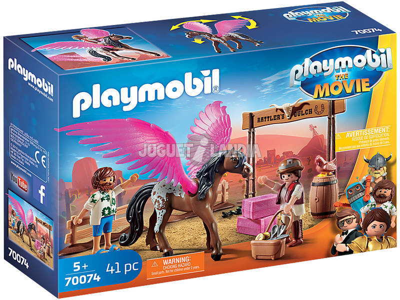 Playmobil The Movie PLAYMOBIL: THE MOVIE Marla e Del con cavallo alato 70074