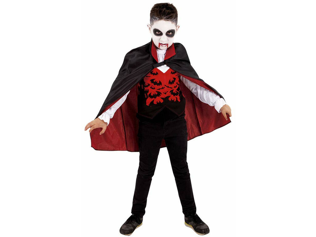 Fantasia Vampiro Vampirinho Gola Halloween Menino Infantil