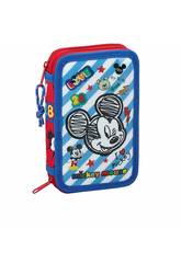 imagen Plumier Doble Pequeño 28 Piezas Mickey Mouse Safta 411914854