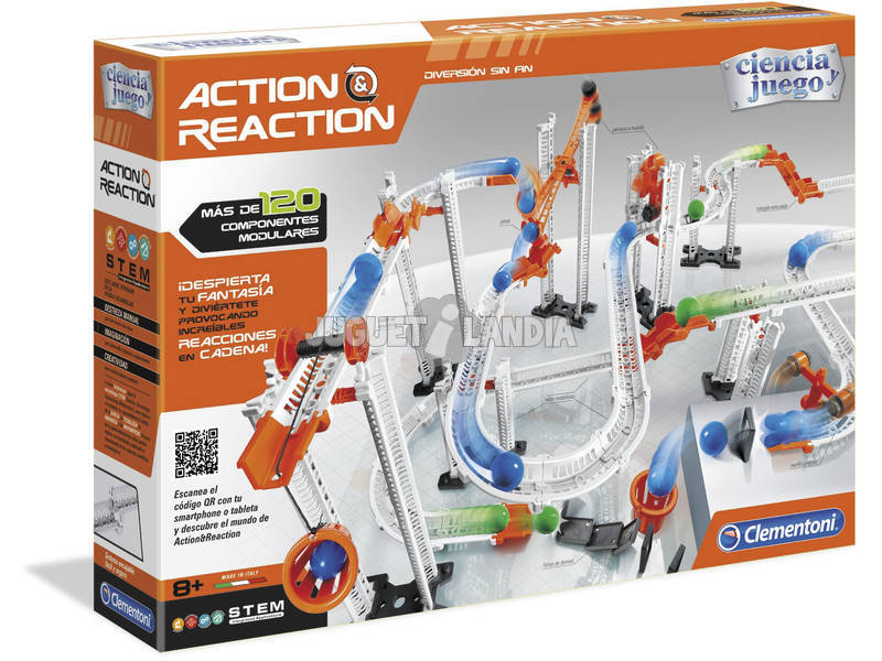 Action & Reaction Crazy Dominó Clementoni 55321