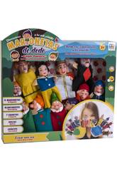 Set 11 Marionnettes  Doigts Blanche-Neige et les 7 nains 