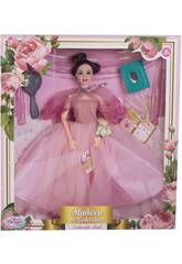 Puppe Schaufensterpuppe Sammlung 29 cm. Rosa Hochzeit mit Zubehr