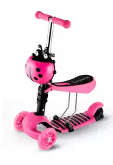 Monopattino 3 Ruote 2 in 1 Rosa