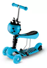Monopattino 3 Ruote 2 in 1 Blu