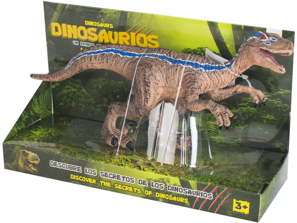 Velociraptor Raya Azul 31 cm.