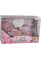 B�b� 25 cm. V�tements au Crochet Vin Rose et Blancs