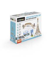 Konstruktionsset Stem 2 en 1 Eiffelturm und Sídney Brücke von Engino STEM55