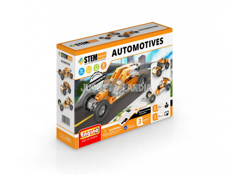 Set Construção STEM Heróis Automotives Engino STH21